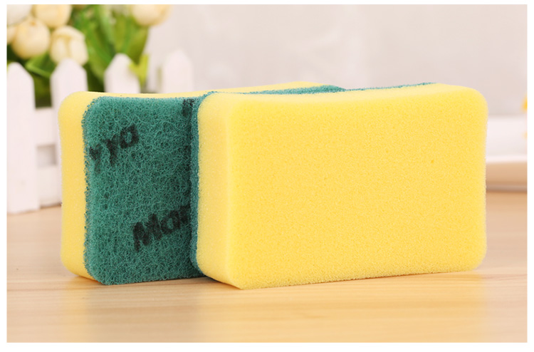 美丽雅 厨用海绵百洁布 厨房锅刷抹布 2片装